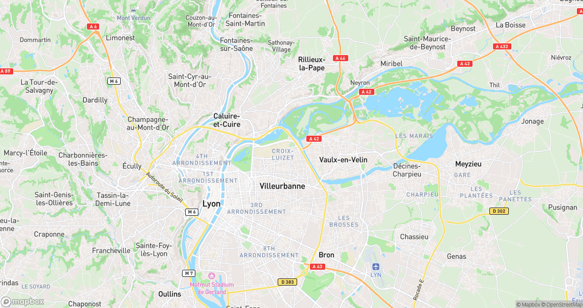 Localisation de la voiture à Villeurbanne