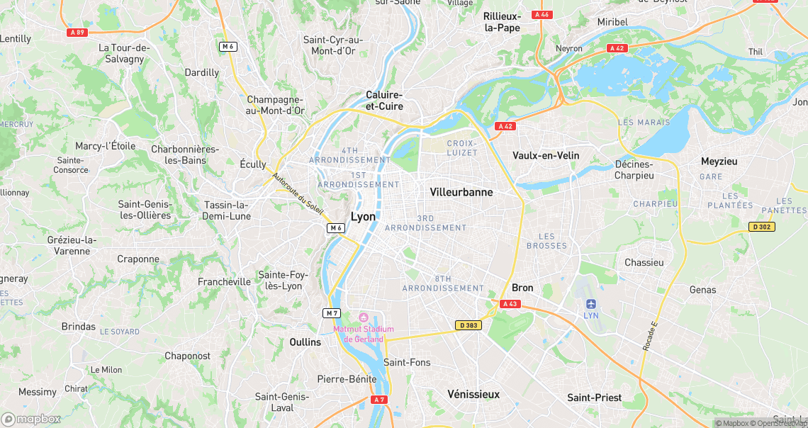 Localisation de la voiture à Lyon