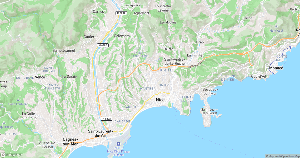 Localisation de la voiture à Nice