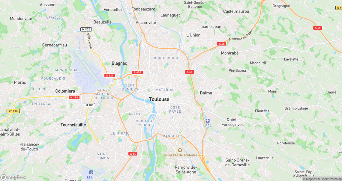 Localisation de la voiture à Toulouse