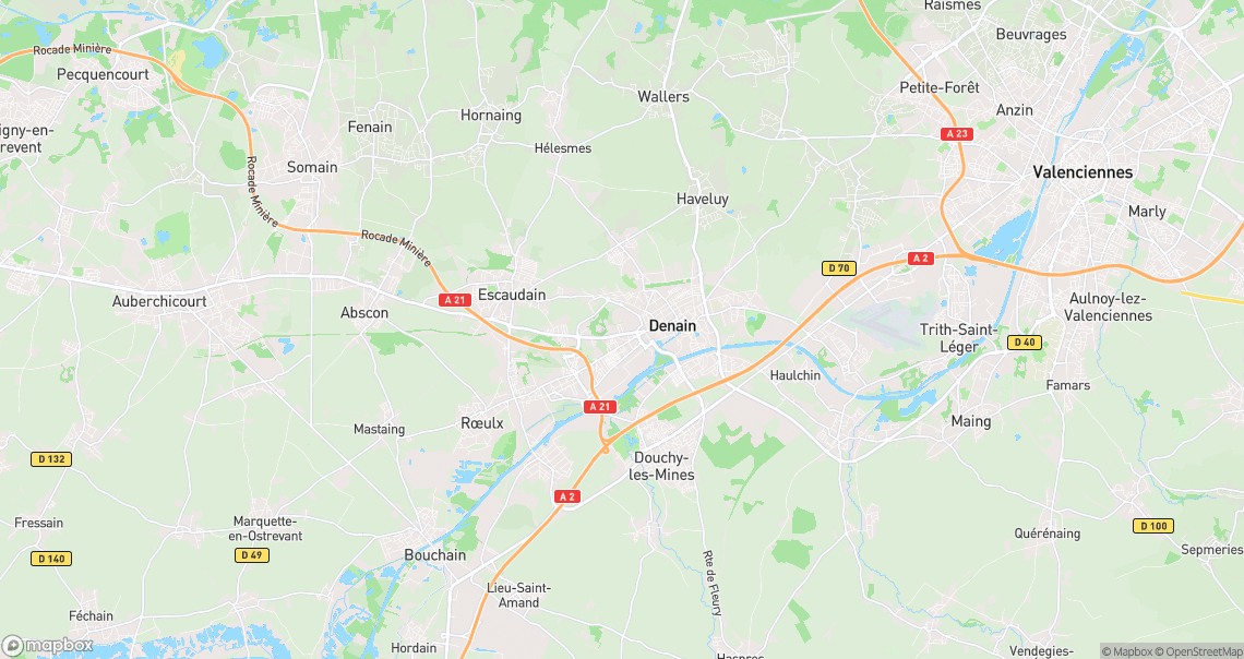 Localisation de la voiture à Denain