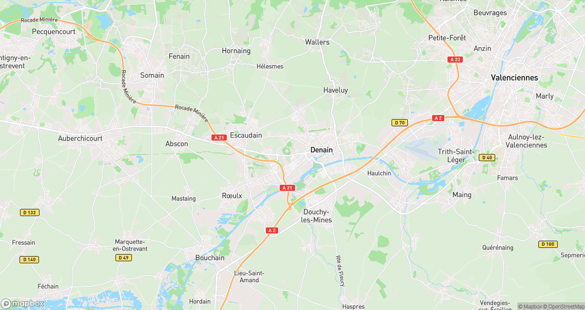 Localisation de la voiture à Denain