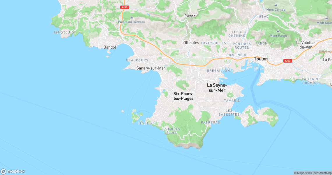 Localisation de la voiture à Six-Fours-les-Plages