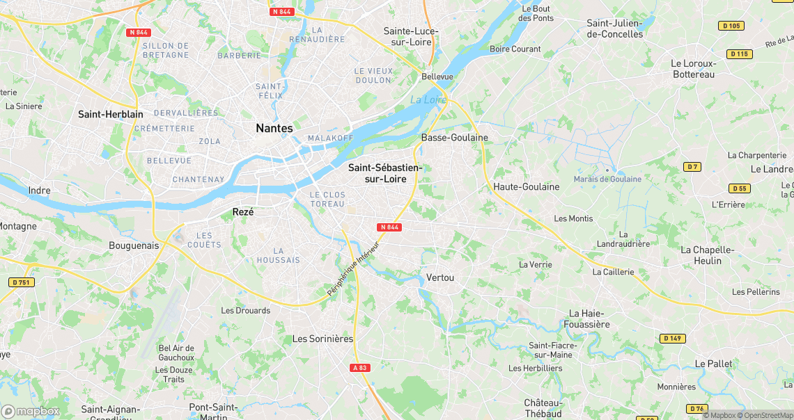 Localisation de la voiture à Saint-Sébastien-sur-Loire