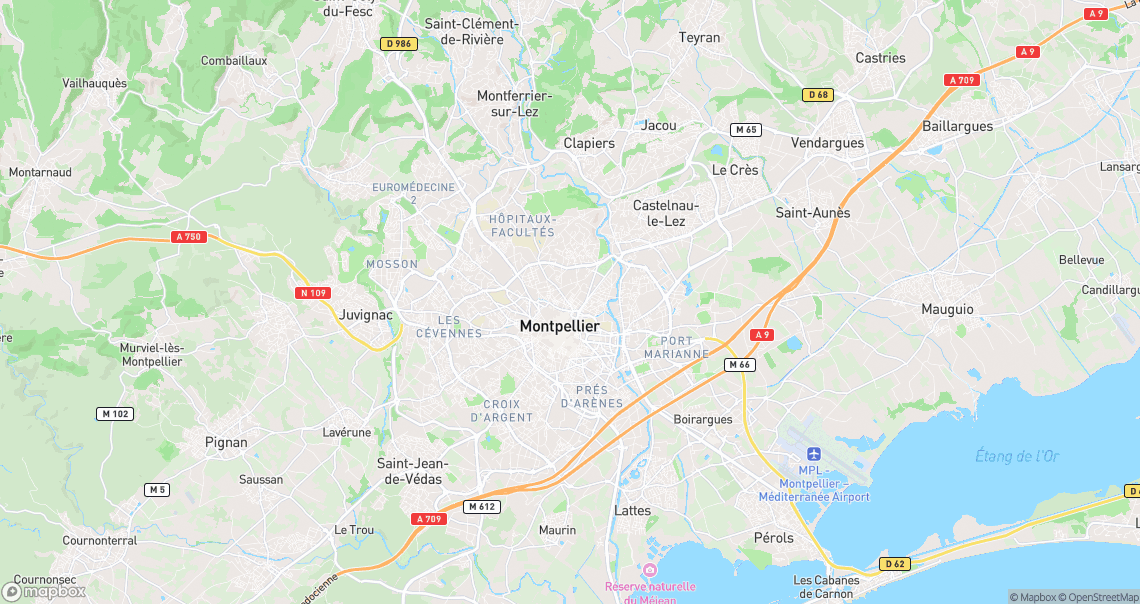 Localisation de la voiture à Montpellier