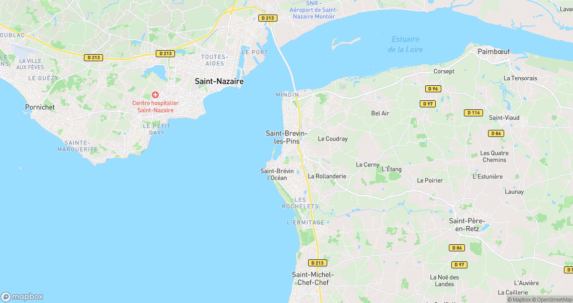 Localisation de la voiture à Saint-Brevin-les-Pins