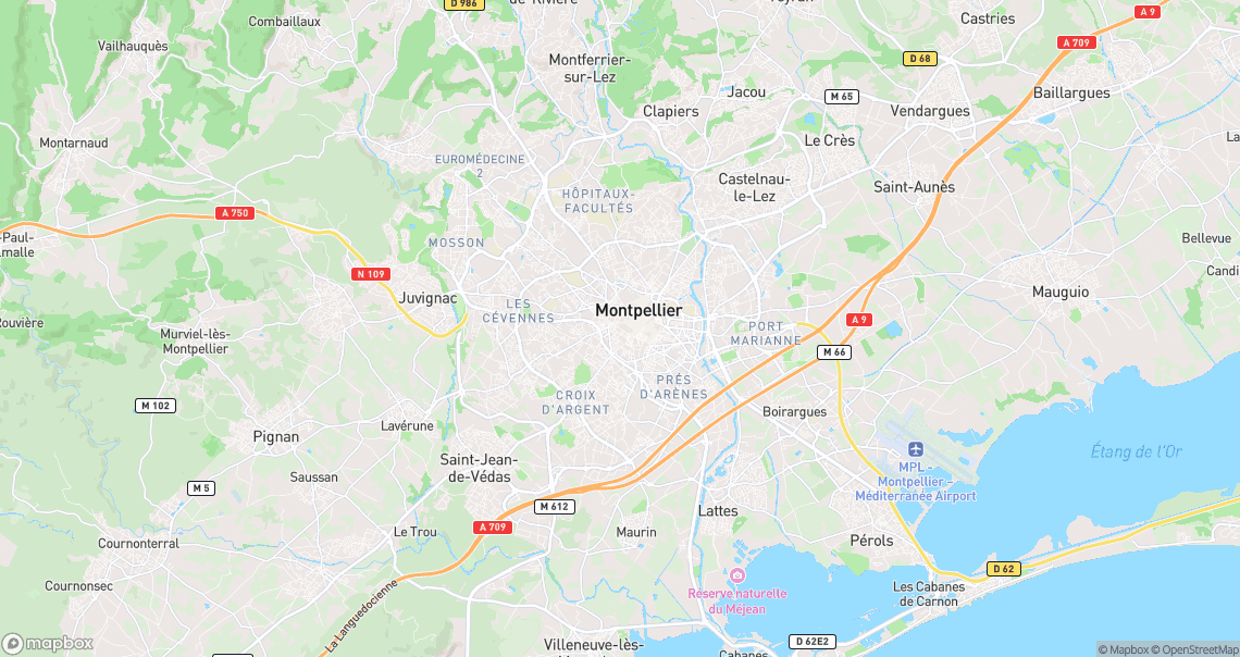 Localisation de la voiture à Montpellier