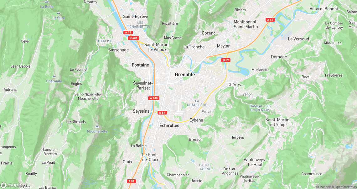 Localisation de la voiture à Grenoble