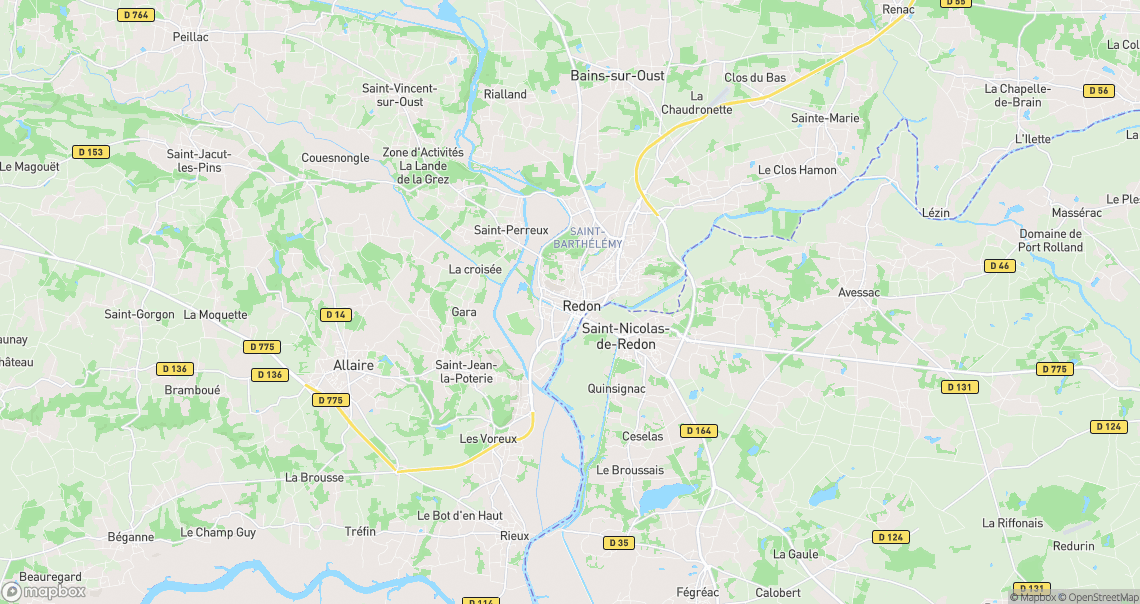 Localisation de la voiture à Redon