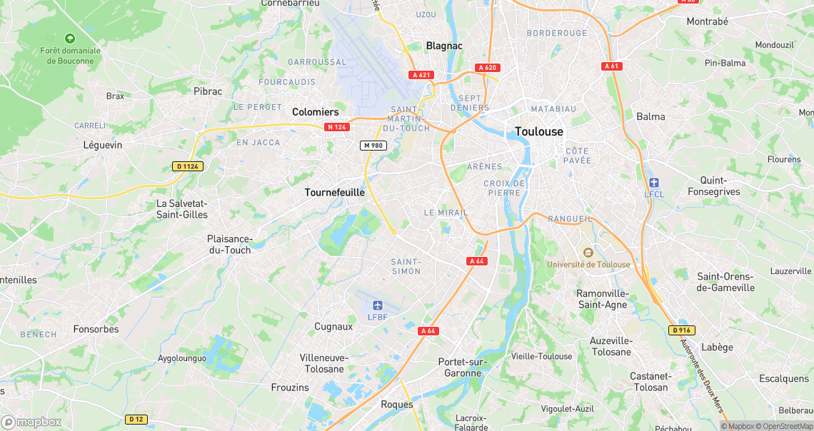 Localisation de la voiture à Toulouse