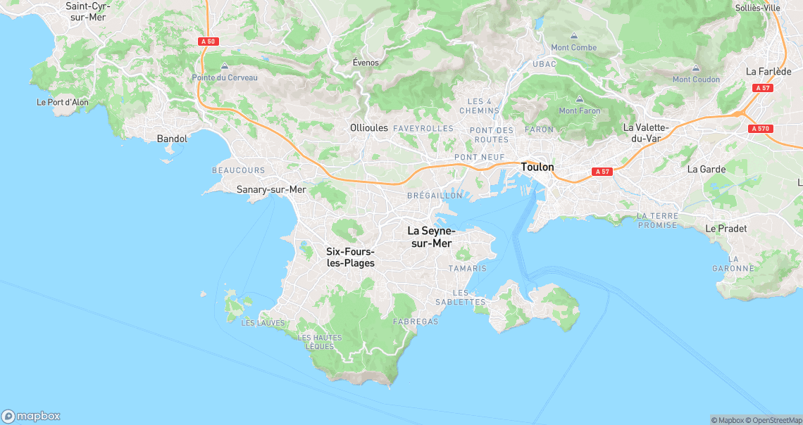 Localisation de la voiture à La Seyne-sur-Mer