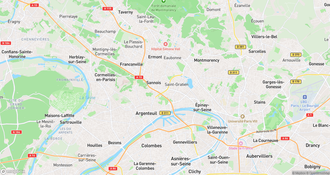 Localisation de la voiture à Sannois