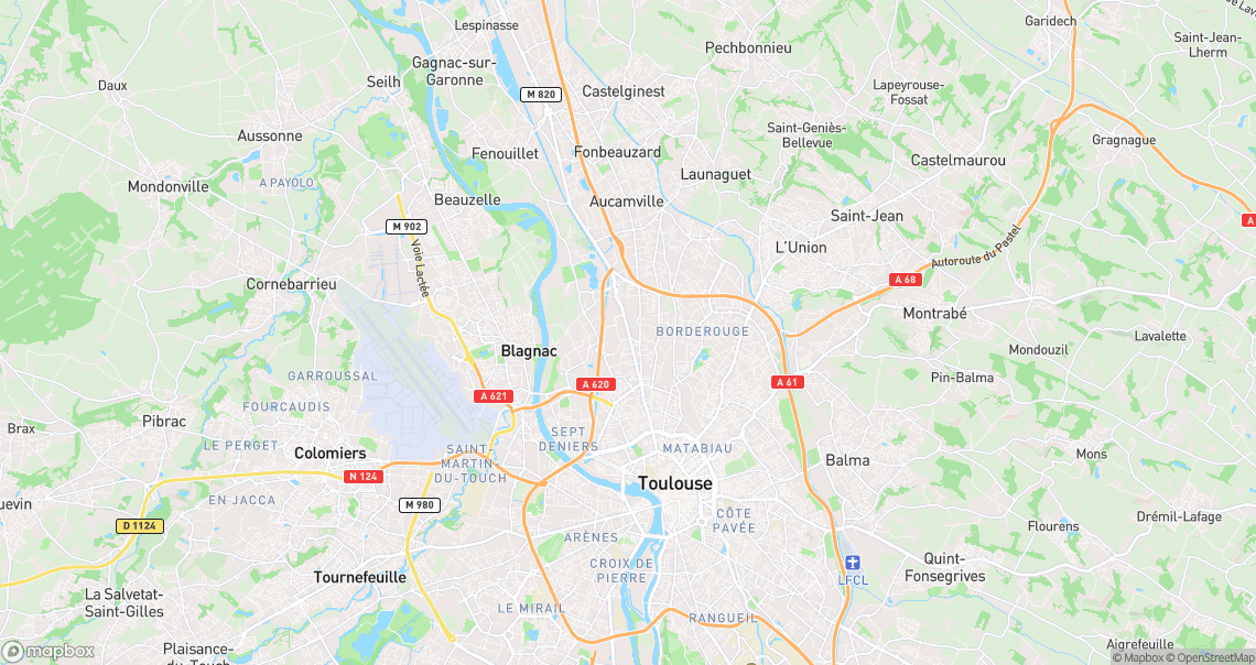Localisation de la voiture à Toulouse