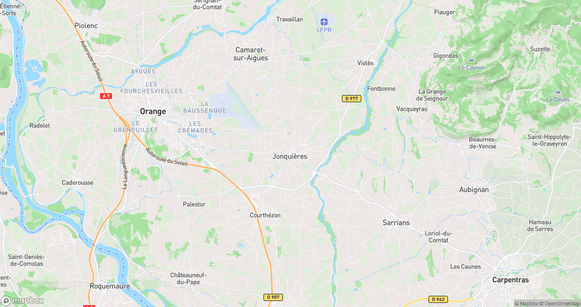 Localisation de la voiture à Jonquières