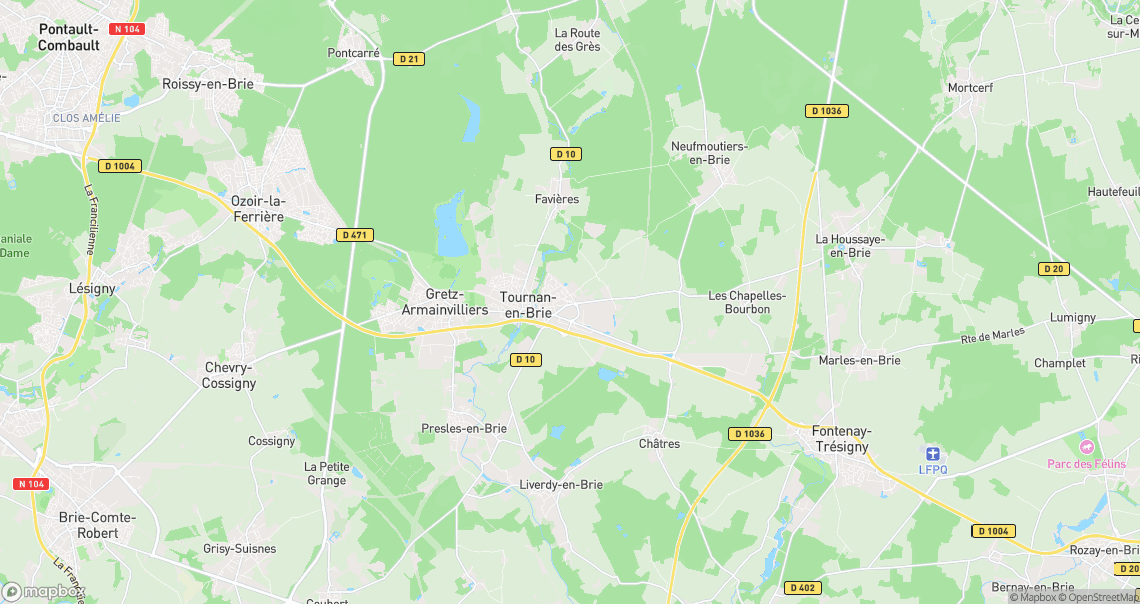 Localisation de la voiture à Tournan-en-Brie
