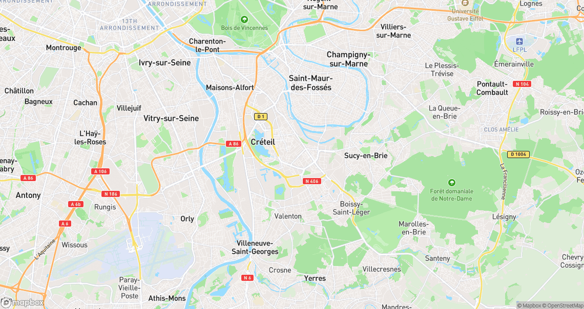 Localisation de la voiture à Bonneuil-sur-Marne