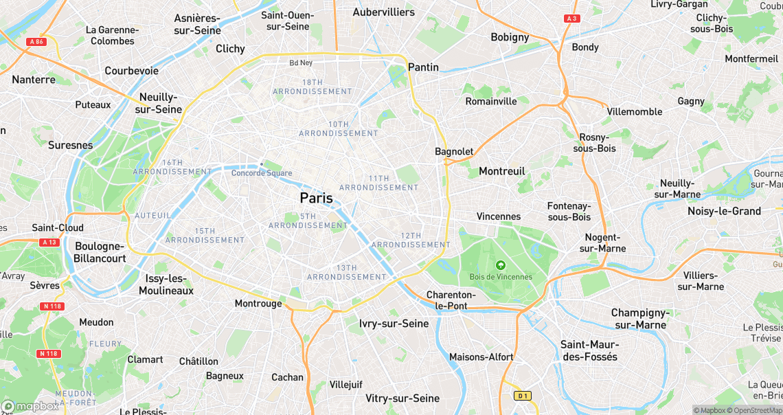 Localisation de la voiture à Paris