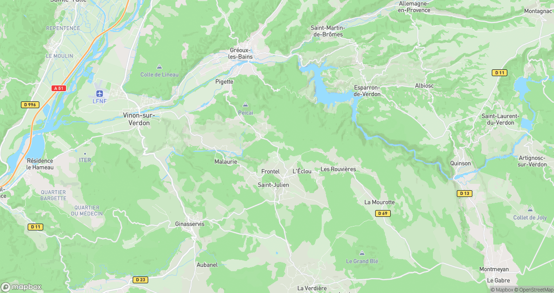 Localisation de la voiture à Saint-Julien
