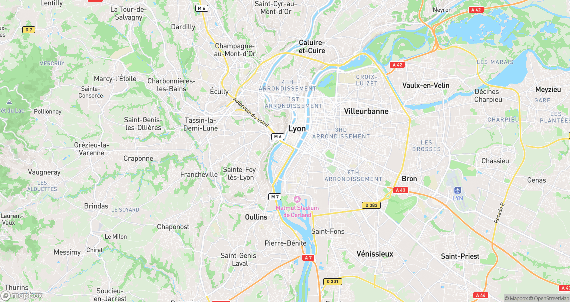 Localisation de la voiture à Lyon