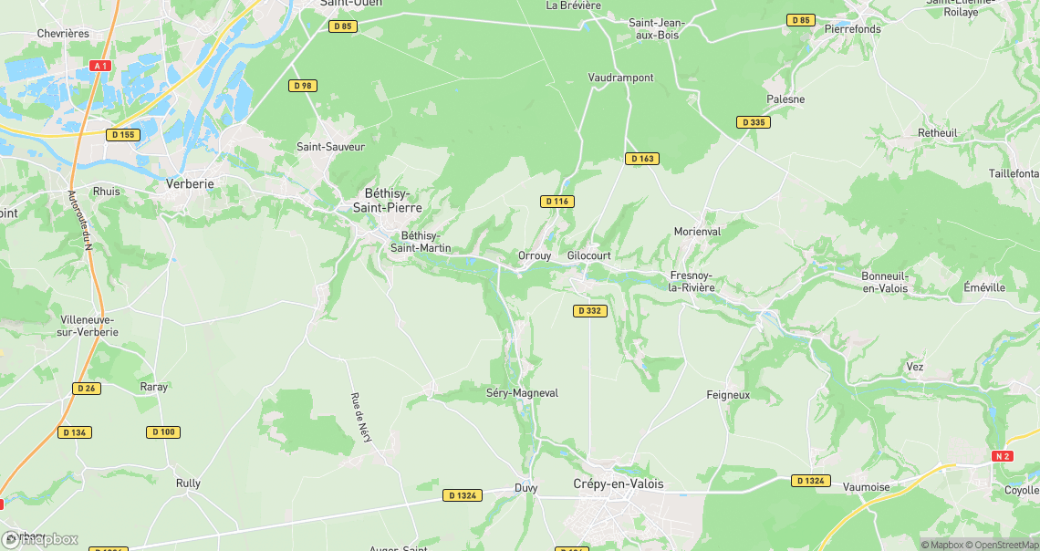 Localisation de la voiture à Orrouy