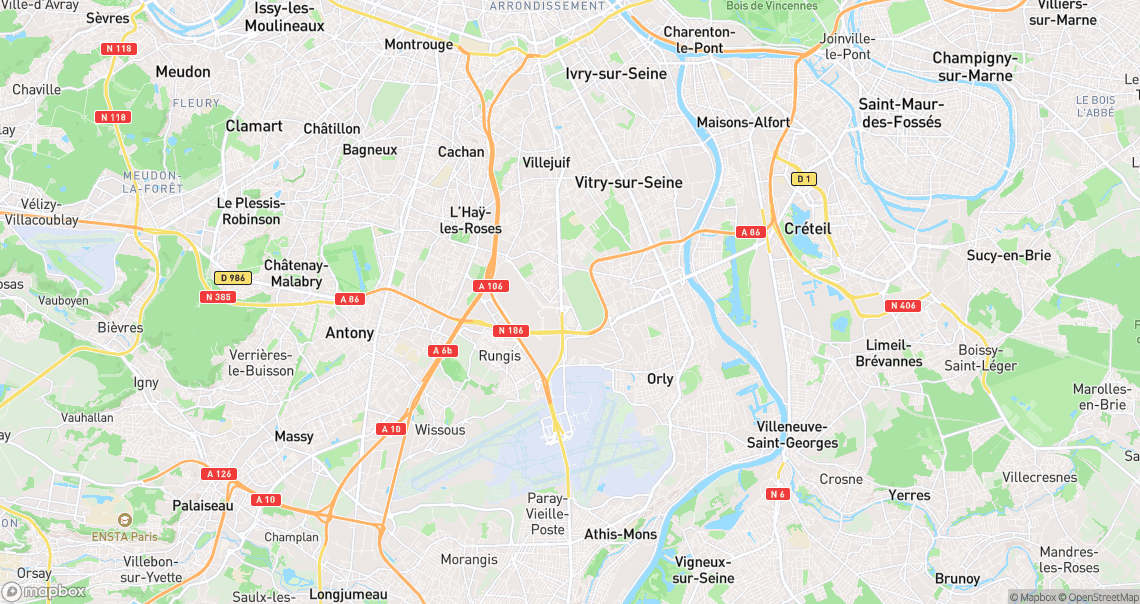 Localisation de la voiture à Thiais
