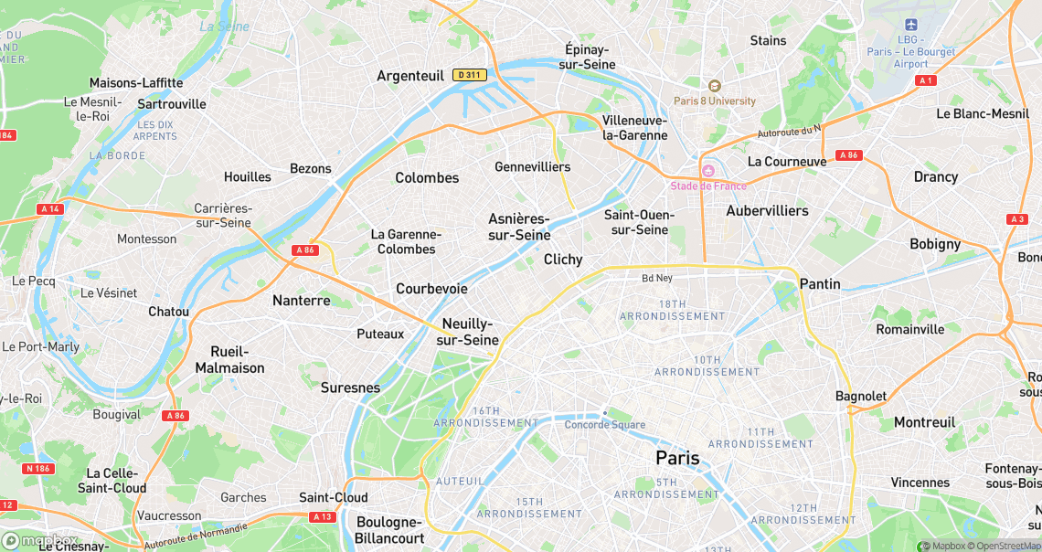 Localisation de la voiture à Levallois-Perret