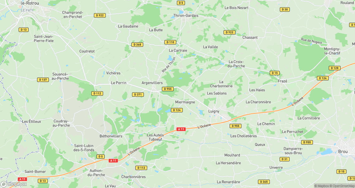 Localisation de la voiture à Miermaigne