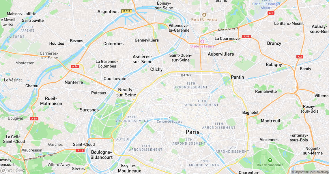 Localisation de la voiture à Paris
