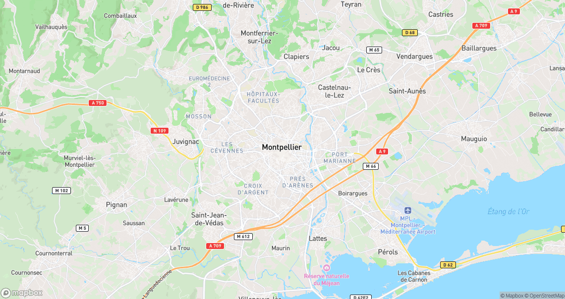 Localisation de la voiture à Montpellier