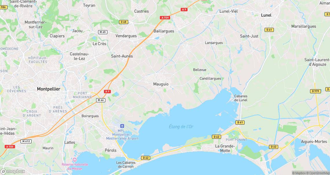 Localisation de la voiture à Mauguio