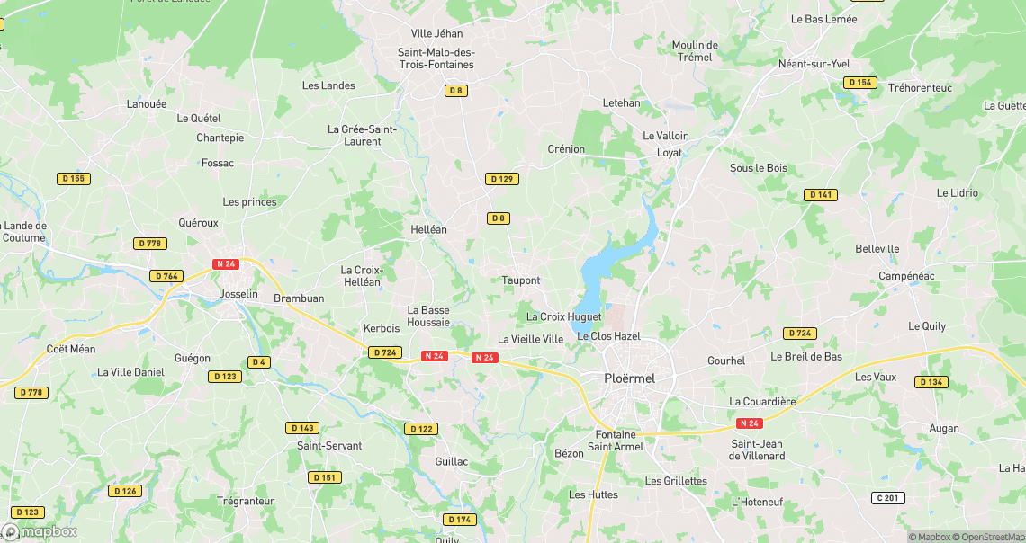 Localisation de la voiture à Taupont