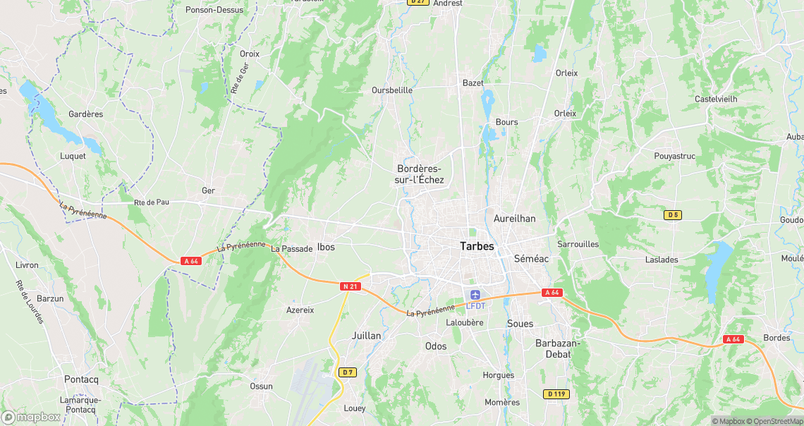 Localisation de la voiture à Ibos