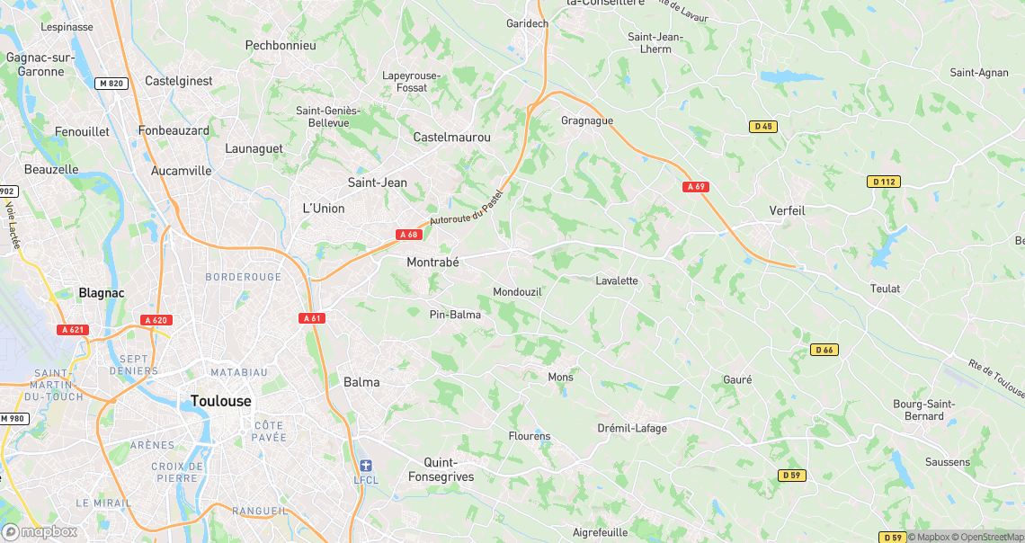 Localisation de la voiture à Mondouzil