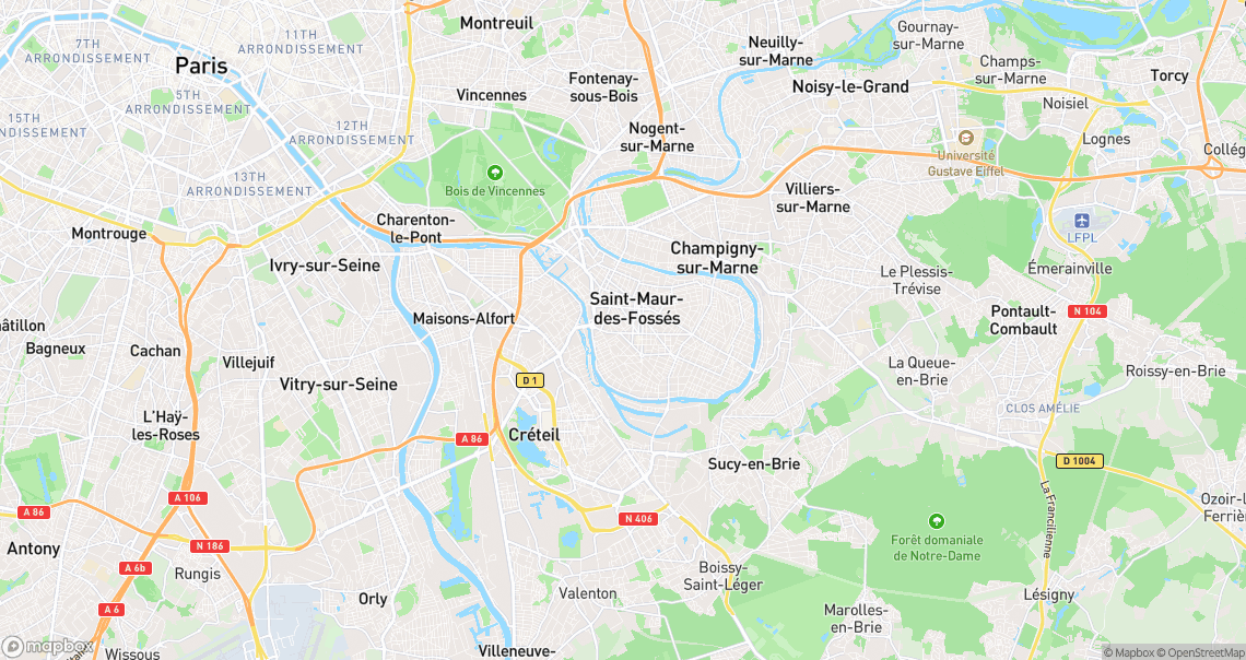 Localisation de la voiture à Saint-Maur-des-Fossés