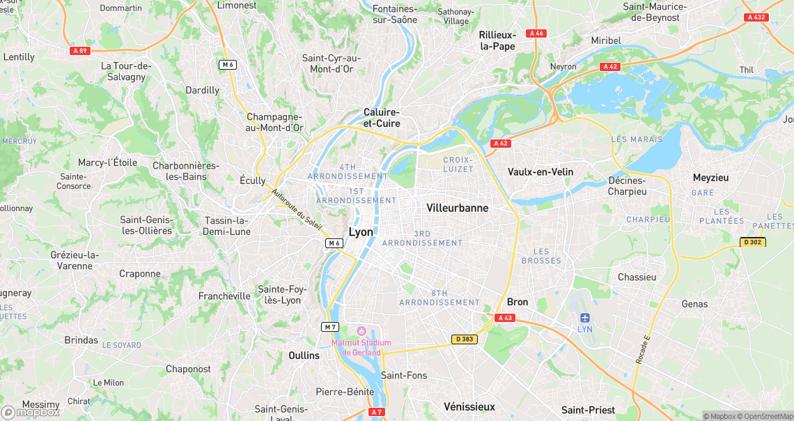 Localisation de la voiture à Lyon