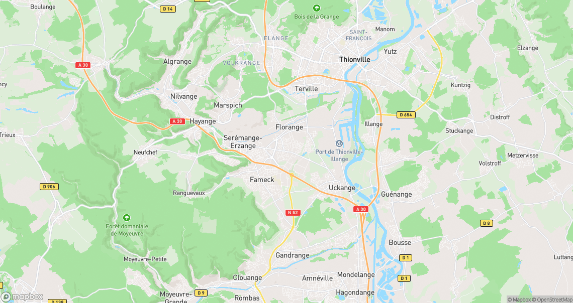 Localisation de la voiture à Florange