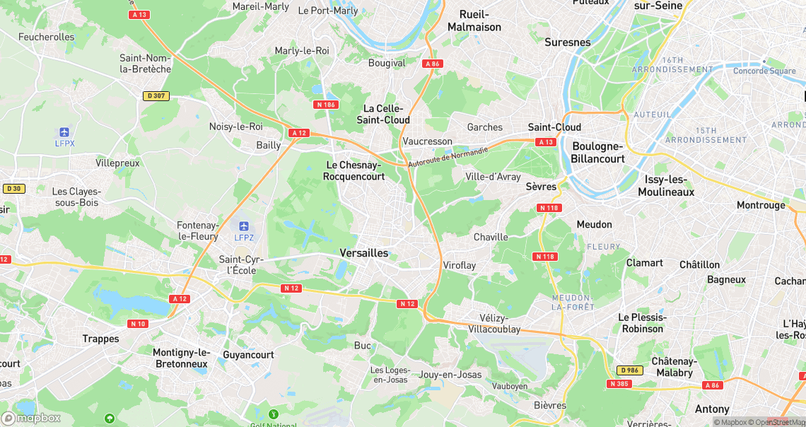Localisation de la voiture à Versailles