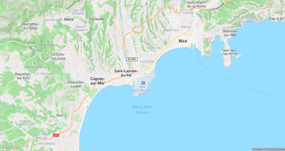 Localisation de la voiture à Nice