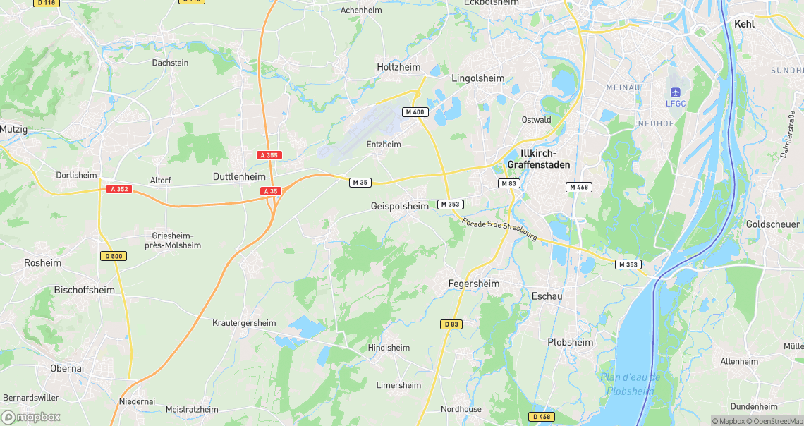 Localisation de la voiture à Geispolsheim