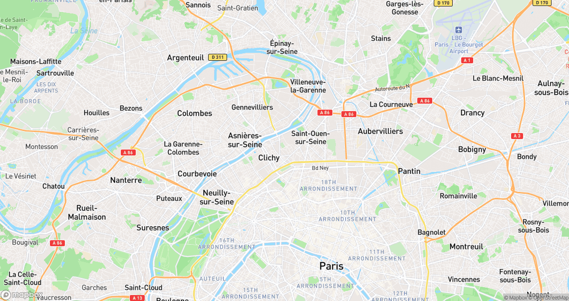 Localisation de la voiture à Clichy