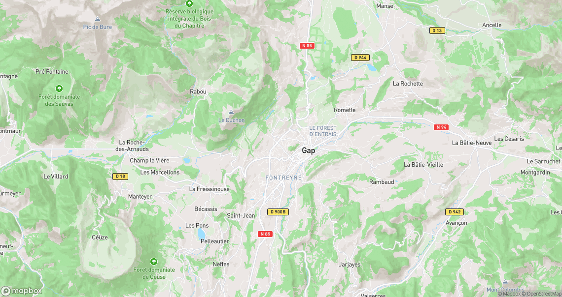 Localisation de la voiture à Gap