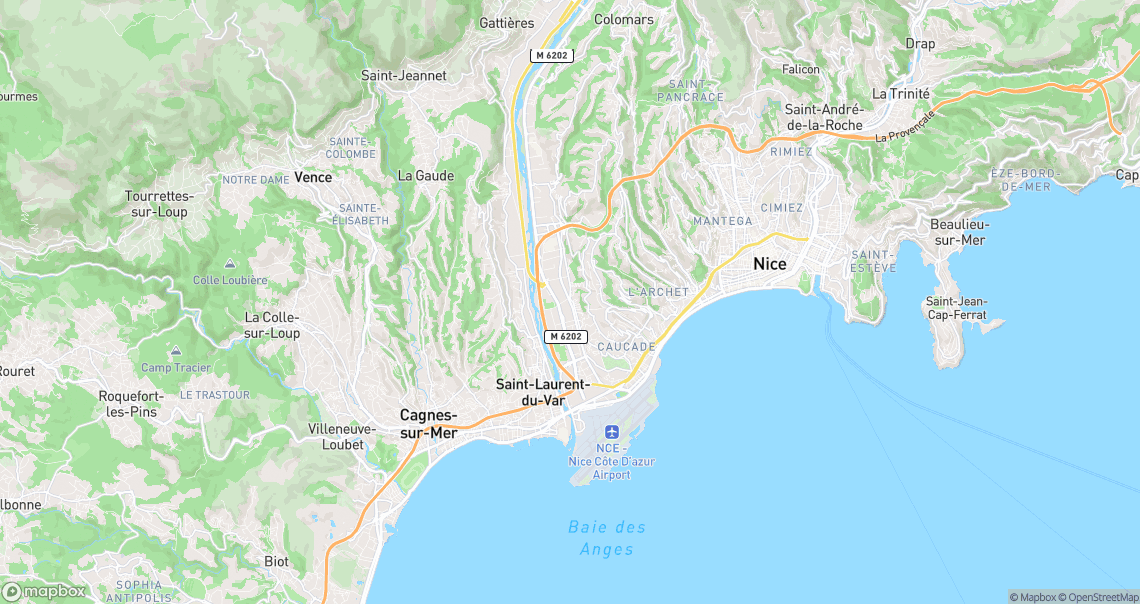 Localisation de la voiture à Nice
