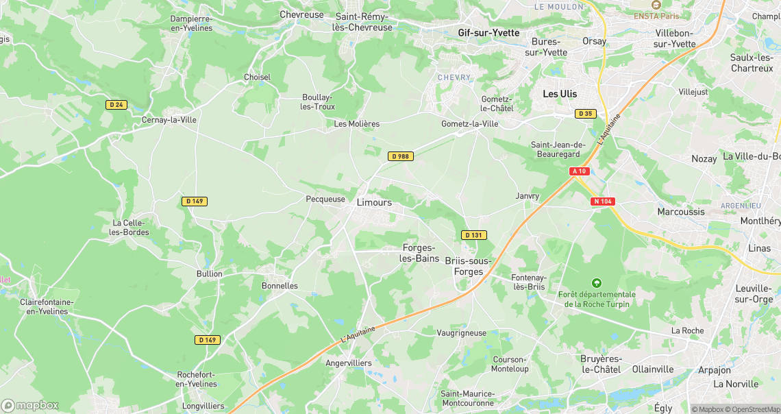 Localisation de la voiture à Limours