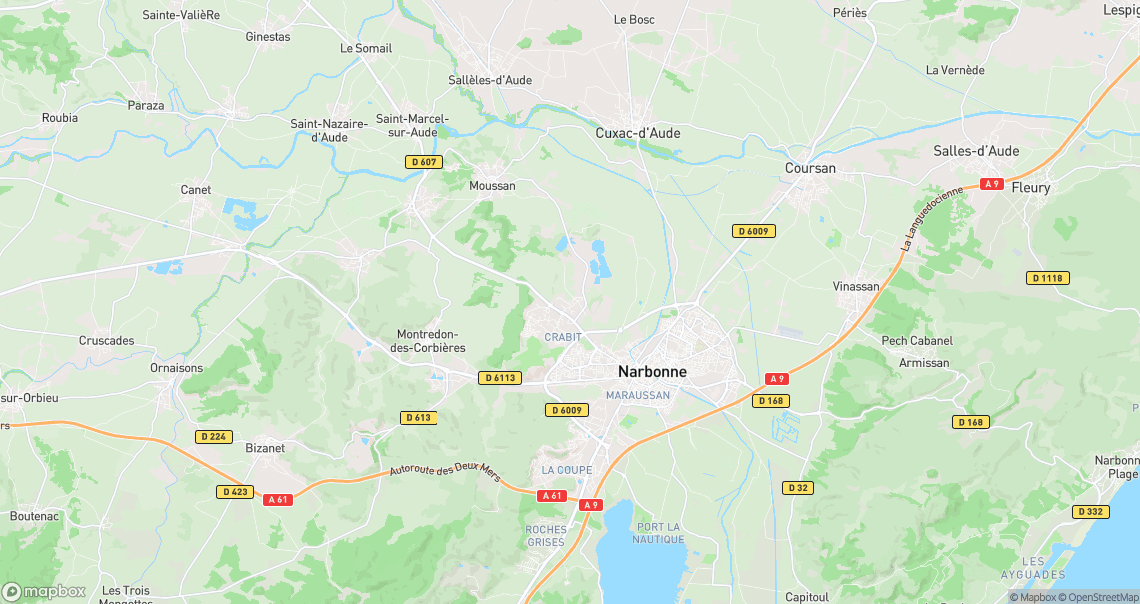 Localisation de la voiture à Narbonne