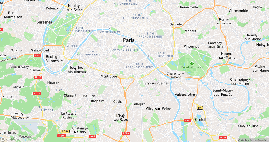 Localisation de la voiture à Paris