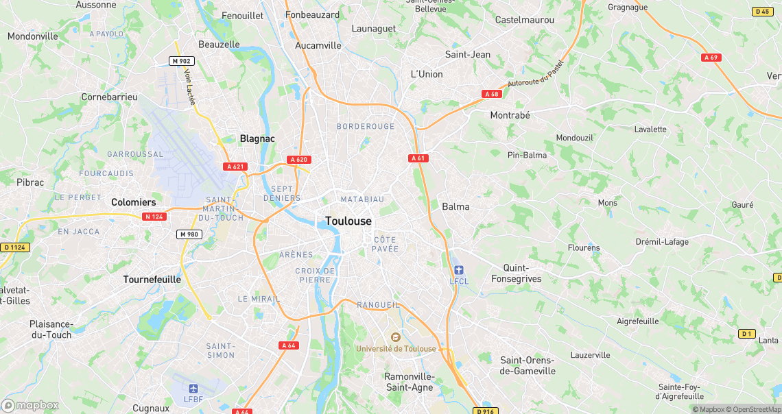 Localisation de la voiture à Toulouse