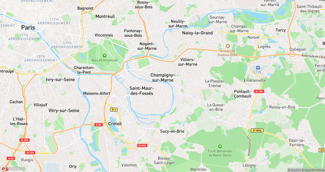 Localisation de la voiture à Saint-Maur-des-Fossés