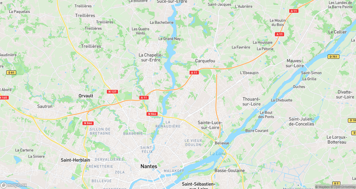 Localisation de la voiture à Nantes