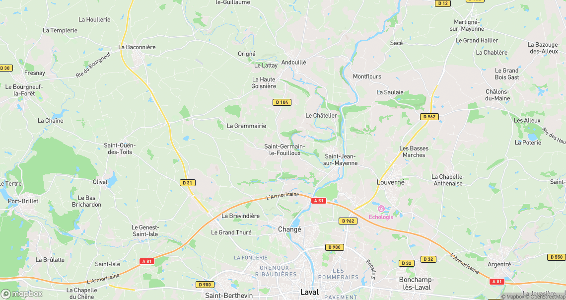 Localisation de la voiture à Saint-Germain-le-Fouilloux