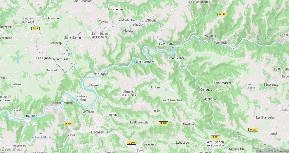Localisation de la voiture à Almont-les-Junies